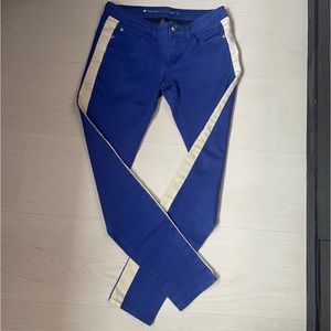 Celebrity Pink Royal Blue & Yellow Stripe Pants Jeans Trousers Size 5